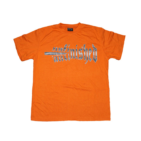 Unfinished USA Logo Orange T-Shirt