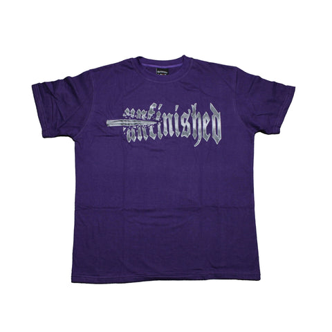 Unfinished USA Logo Purple T-Shirt